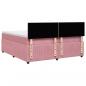 Preview: Boxspringbett mit Matratze Rosa 200x200 cm Samt