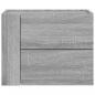 Preview: Wand-Nachttische 2 Stk. Grau Sonoma 45x30x35 cm