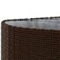 Preview: 6-tlg. Garten-Sofagarnitur mit Kissen Braun Poly Rattan