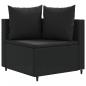 Preview: 8-tlg. Garten-Sofagarnitur mit Kissen Schwarz Poly Rattan