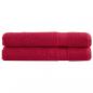 Preview: ARDEBO.de - Premium-Saunatücher SOLUND 2 Stk. Rot 80x200 cm 600 g/m²