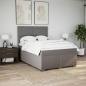 Preview: Boxspringbett mit Matratze Taupe 140x200 cm Stoff