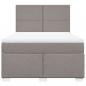 Preview: Boxspringbett mit Matratze Taupe 140x200 cm Stoff