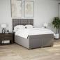 Preview: Boxspringbett mit Matratze Taupe 160x200 cm Stoff