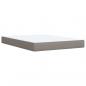 Preview: Boxspringbett mit Matratze Taupe 160x200 cm Stoff