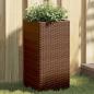 Preview: ARDEBO.de - Pflanzkübel Braun 30x30x60 cm Poly Rattan