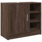 Preview: Waschbeckenschrank Braun Eichen-Optik 63x29x55 cm Holzwerkstoff