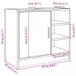 Preview: Waschbeckenschrank Braun Eichen-Optik 63x29x55 cm Holzwerkstoff