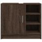 Preview: Waschbeckenschrank Braun Eichen-Optik 63x29x55 cm Holzwerkstoff