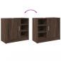 Preview: Waschbeckenschrank Braun Eichen-Optik 63x29x55 cm Holzwerkstoff