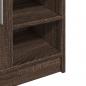 Preview: Waschbeckenschrank Braun Eichen-Optik 63x29x55 cm Holzwerkstoff