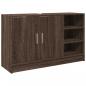 Preview: Waschbeckenunterschrank Braun Eichen-Optik 90x29x55 cm