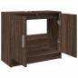 Preview: Waschbeckenschrank Braun Eichen-Optik 63x29x55 cm Holzwerkstoff