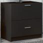 Preview: ARDEBO.de - Waschbeckenunterschrank Schwarz 59x37x59 cm Holzwerkstoff