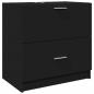 Preview: Waschbeckenunterschrank Schwarz 59x37x59 cm Holzwerkstoff