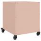 Preview: Nachttische 2 Stk. Rosa 36x39x43,5 cm Stahl