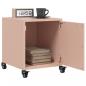 Preview: ARDEBO.de - Nachttische 2 Stk. Rosa 36x39x43,5 cm Stahl