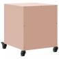 Preview: Nachttische 2 Stk. Rosa 36x39x43,5 cm Stahl