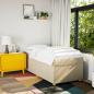 Preview: Boxspringbett mit Matratze Creme 80x200 cm Stoff