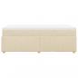 Preview: Boxspringbett mit Matratze Creme 80x200 cm Stoff