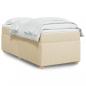 Preview: ARDEBO.de - Boxspringbett mit Matratze Creme 90x190 cm Stoff