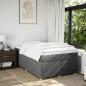 Preview: Boxspringbett mit Matratze Dunkelgrau 120x190 cm Stoff