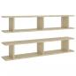 Preview: Wandregale 2 Stk. Sonoma-Eiche 105x18x20 cm Holzwerkstoff