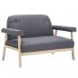 Preview: 2-Sitzer-Sofa Stoff Dunkelgrau