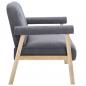 Preview: 2-Sitzer-Sofa Stoff Dunkelgrau