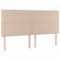 Preview: Boxspringbett Matratze Cappuccino-Braun 200x200cm Kunstleder