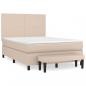 Preview: Boxspringbett Matratze Cappuccino-Braun 140x200cm Kunstleder