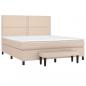 Preview: Boxspringbett Matratze Cappuccino-Braun 160x200 cm Kunstleder