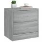 Preview: Nachttisch Grau Sonoma 40x30x40 cm Holzwerkstoff