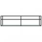 Preview: TV-Schrank Weiß Marmor-Optik 160x40x40,5 cm Hartglas