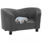 Preview: ARDEBO.de - Hundesofa Grau 67x41x39 cm Kunstleder