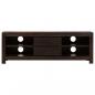 Preview: TV-Schrank Massivholz Akazie 120x30x40 cm Dunkelbraun