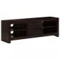 Preview: TV-Schrank Massivholz Akazie 120x30x40 cm Dunkelbraun