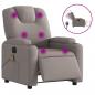 Preview: Massagesessel Elektrisch Taupe Stoff