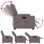 Preview: Massagesessel Elektrisch Taupe Stoff