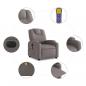 Preview: Massagesessel Elektrisch Taupe Stoff