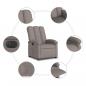 Preview: Relaxsessel Elektrisch Taupe Stoff