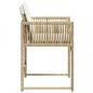 Preview: Gartenstühle mit Kissen 4 Stk. Beige Poly Rattan