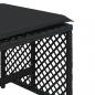 Preview: Gartenhocker mit Kissen 4 Stk. Schwarz 41x41x36 cm Poly Rattan