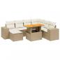 Preview: 8-tlg. Garten-Sofagarnitur mit Kissen Beige Poly Rattan