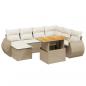 Preview: 8-tlg. Garten-Sofagarnitur mit Kissen Beige Poly Rattan