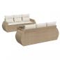 Preview: 7-tlg. Garten-Sofagarnitur mit Kissen Beige Poly Rattan