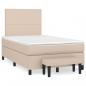 Preview: Boxspringbett Matratze Cappuccino-Braun 120x190 cm Kunstleder