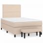 Preview: Boxspringbett Matratze Cappuccino-Braun 120x190 cm Kunstleder