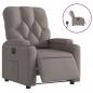 Preview: Relaxsessel Elektrisch Taupe Stoff