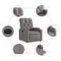 Preview: Relaxsessel Elektrisch Taupe Stoff